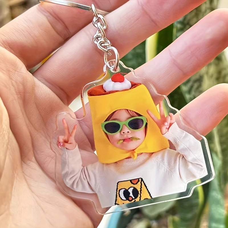 Personalized Engraved Gift - سلاسل مفاتيح مخصصة بصور ونصوص للأزواج،