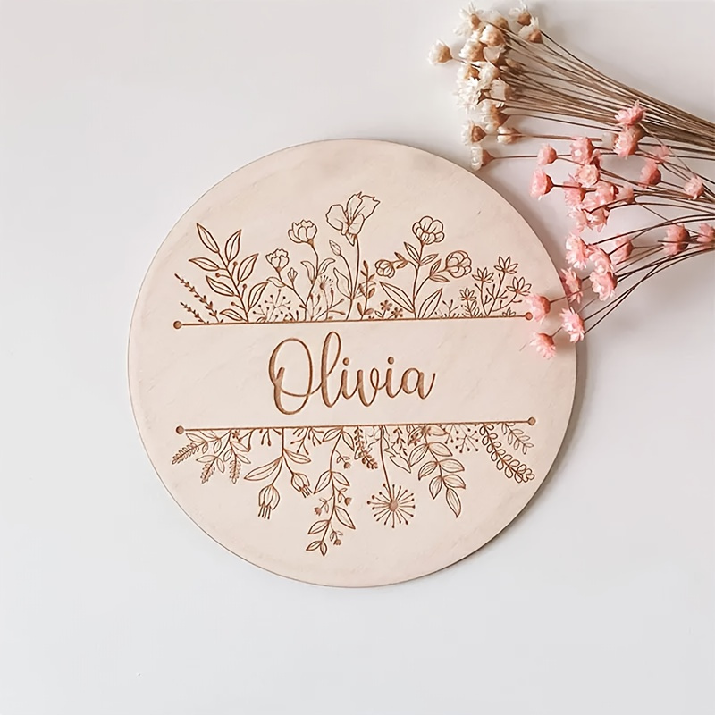 لوحة اسم محفورة بالزهور مخصصة، - مراجعة Personalized Engraved Gift وسعره