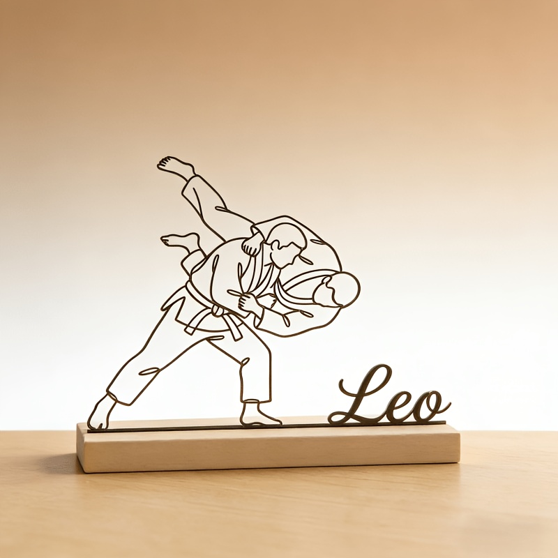 تمثال جودو فنون قتالية منقوش ح - مراجعة Personalized Engraved Gift وسعره